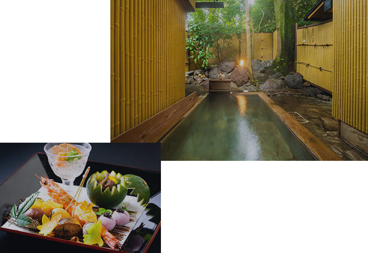 お客さまだけのプライベート空間で源泉掛け流しの内湯