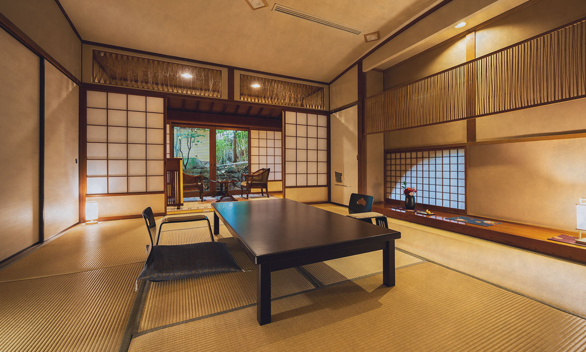 源泉掛け流し 露天風呂付和室