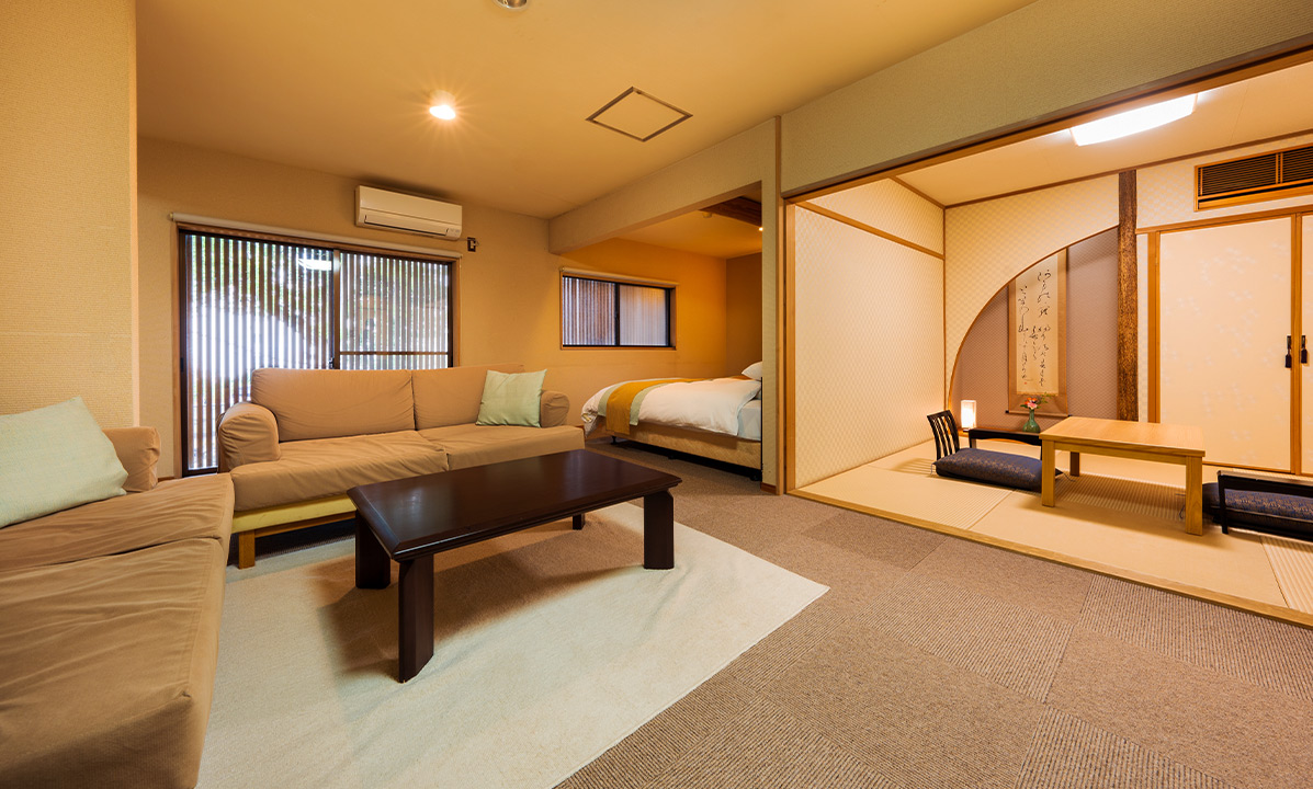 画像：源泉掛け流し 内風呂付和洋室